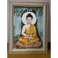 ราคา กรอบรูปมงคล ภาพวาดพระพุทธเจ้า ภาพวาดสีน้ำ ขนาดA3/29.7x42cm พร้อมกรอบกระจก แขวนได้ตั้งได้ (45304208903)