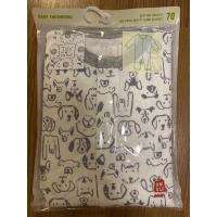 ราคา ชุดบอดี้สูทเด็กเล็ก คอกลม แขนยาวยูนิโคล่ Uniqlo ลายหมา ของใหม่จาก shop size 70 (10610158029)