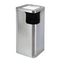 ราคา ถังขยะสแตนเลสแบบตั้งพื้นสำหรับโรงแรม/ล็อบบี้ พร้อมที่เขี่ยบุหรี่ (43473346241)