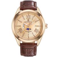 ราคา NAVIFORCE รุ่น NF9108 นาฬิกาข้อมือผู้ชายสายหนัง สีน้ำตาล หน้าปัดทอง สินค้าของแท้ 100% กันน้ำ 30 เมตร รับประกัน 1 ปีเต็ม (3048152568)