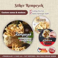 ราคา [170 ชิ้น] สติ๊กเกอร์ Cromo Anchovy Rempeyek ทรงกลม / อาหาร / เครื่องดื่ม / ป้ายบรรจุภัณฑ์ส่งเสริมการขาย (41016418402)