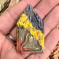 ราคา พระขุนแผนชมตลาด กรุวัดบ้านกร่าง เป็นพิมพ์เนื้อดินกระเบื้องแตกลายงาคละสีพระบ้านรวมๆสวยๆวัดใจ (40170610722)