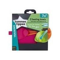 ราคา tommee tippee ทอมมี่ ทิปปี่ ชุดชามใส่อาหาร2ใบพร้อมช้อนและฝาปิดกันน้ำ สีชมพูส้ม BPA free (622152477)