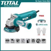 ราคา Total เครื่องเจียรไฟฟ้า 4 นิ้ว 800 วัตต์ แถมใบตัด 10 ใบ + ถุงมือ 1 คู่ (ในกล่อง) สินค้ารับประกัน 1 ปี รุ่น TG1081006A (566687221)