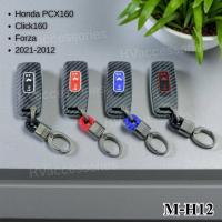 ราคา Honda PCX160 Click160 Forza 2021-2012เคสคาร์บอนลายเคฟล่า ปลอกหุมกุญแจมอไซค์ (43211002412)