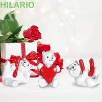 ราคา ฮิลาริโอ รูปปั้นหมีรักวันวาเลนไทน์,ตุ๊กตาหมีขั้วโลกทํามือหรูหรา,สร้างสรรค์โรแมนติกน่ารักมินิเครื่องประดับหมีขาวครบรอบ (58153579198)