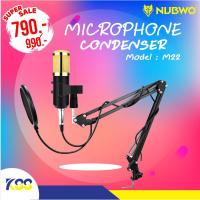 ราคา ไมโครโฟน Nubwo Microphone Condenser M22 PRO + ชุดขาตั้ง(ประกัน 6 เดือน ) (7838806309)