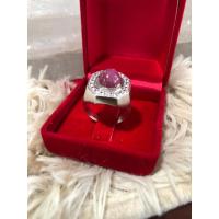ราคา #แหวนเงินแท้#หัวทับทิมแอฟริกา#ล้อมเพชรcz (40512566669)