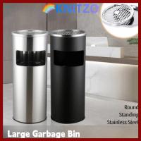 ราคา ถัก ถังขยะขนาดใหญ่,ถังขยะยืนสแตนเลส,กลางแจ้งทรงกระบอกสูงทนทานรอบถังขยะสําหรับสาธารณะวางสวน (54201383816)