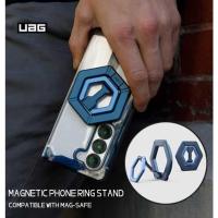 ราคา SAMSUNG Uag Mallard สีฟ้าแหวนแม่เหล็กสําหรับiPhone 16/15/14/13 Pro Maxที่ถอดออกได้แหวนนิ้วโลหะGrip & 360 หมุนแหวนปรับสําหรับSamsung Galaxy S25 Ultra/S24/S23 (28721794632)