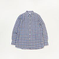 ราคา uniqlo plaid linen shirt , blue (15798936954)