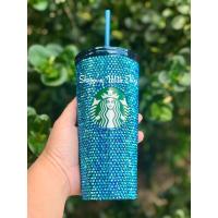 ราคา Starbucks Thailand 25th Anniversary Blue Rhinestone Tumbler (22284745615)