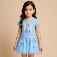 ราคา Helenz ชุดเด็กผู้หญิงฤดูร้อน ชุดเจ้าหญิง ชุดเอลซ่า ชุดฤดูร้อน เสื้อผ้าเด็ก (48300240821)