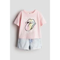 ราคา H&M(เอชแอนด์เอ็ม) ชุดเข้าเซ็ตพิมพ์ลายแพ็ก 2 ตัว เด็กผู้หญิง 115779_23 (26555790087)