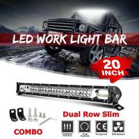 ราคา ไฟ LED Bar สำหรับรถบรรทุก4X4ไฟแถวรถตู้รถกระบะ SUV 120W 180W 240W LED Work Light Spotlight 12V 24V (22474186336)