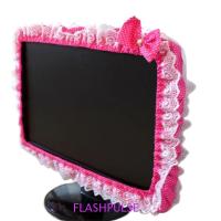 ราคา แฟลชพัลส ลูกไม้คอมพิวเตอร์ปกอุปกรณ์ต่อพ่วงคอมพิวเตอร์ผ้าลูกไม้น่ารักฝุ่นโบว์โบว์สีชมพูหน้าจอหน้าจอหน้าจอฝุ่นปก (44604445340)