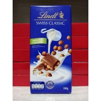 ราคา Lindt Swiss Classic Chocolate ลินด์ ช็อกโกแลตนมผสมเฮเซลนัต 100g. (21739274720)