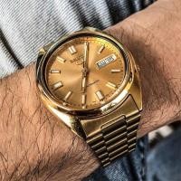 ราคา Seiko 5 Sport Automatic นาฬิกาข้อมือผู้ชาย สายสแตนเลส สีทองรุ่น SNXS80K,SNXS80K1 (2151306929)