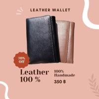 ราคา กระเป๋าหนังแท้ กระเป๋าสตางค์หนังแท้ กระเป๋าสตางค์สามพับ ร้านNIN_SHOP (29186181167)