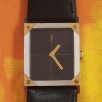 ราคา นาฬิกา Vintage YSL Saint Laurent 1990s classic unisex watch ทรง tank ระบบควอตซ์ มือสองสภาพสวย ใส่ได้ทั้งชายหญิง เรียบหรู (40260622086)