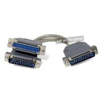 ราคา DB25 1 Male to duo Y 1 Male -1 Female Parallel Splitter cable (1/2) (28076932274)