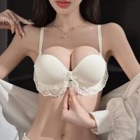 ราคา กางเกงในไร้ขอบ หน้าอกเล็กของผู้หญิงรวบรวมเพื่อแสดงใหญ่รับหน้าอกใหญ่ชุดชั้นในป้องกันการหย่อนคล้อยสีขาวลูกไม้หวานหน้าอกแบนชุดชั้นในพิ (47704923903)