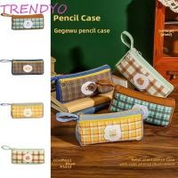 ราคา TRENDYO กระเป๋าปากกาลายสก๊อตวินเทจ, ผ้าตารางรูปแบบ Retro Grid กระเป๋าเครื่องเขียน, Ins สไตล์แฟชั่นสัตว์น่ารักการ์ตูนกระเป๋าดินสอมือถือเด็กเด็ก (56904880787)