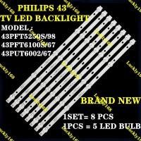 ราคา ใหม่ 8 ชิ้น 43PFT5250S/98 43PFT6100S/67 43PUT6002/67 PHILIPS 43 INCH TV LED BACKLIGHT 43PFT5250 43PFT6100 43PUT6002 (28187261511)