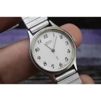 ราคา นาฬิกา Vintage มือสองญี่ปุ่น Seiko 4301 0030 White Dial ผู้หญิง Quartz ทรงกลม 24mm ใช้งานได้ปกติ สภาพดี ของแท้ ไม่กันน้ำ (41661390060)