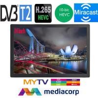 ราคา D16 15.4 นิ้ว WIFI Miracast LEADSTAR ชาร์จแบบพกพา Mini Digital TV รองรับ DVB-T2 ISDBT ATSC Hevc H265 10Bit รหัส (28621613195)