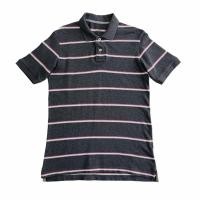 ราคา เสื้อโปโล UNIQLO ลายทาง สีเทาเข้ม ของแท้ 100% (9048013534)