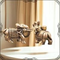 ราคา Gkzw】รูปปั้นช้างนำโชคทำจากทองเหลือง, รูปปั้นสัตว์ทองสัมฤทธิ์โบราณ (48004446127)