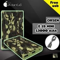 ราคา แบตเตอรี่สำรอง ORSEN CN รุ่น E19 mini ความจุเต็ม 13000 mAh ลายทหาร แท้100% (1479719528)