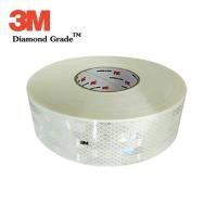 ราคา 3M แถบสะท้อนแสงติดรถไดมอนด์เกรด สีขาว ยาว 50เมตร (แบ่งขาย) (26941366527)