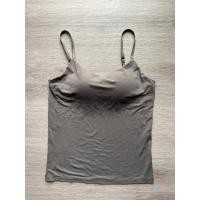 ราคา Bra top Uniqlo AIRism เสื้อสายเดี่ยวเสริมฟองน้ำ สายปรับได้ สีเขียวขี้ม้า ไซส์ M (53750634041)