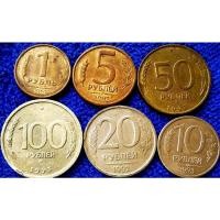 ราคา เหรียญ​เก่า รัสเซีย​ Russia, ชุดใหญ่ 6 เหรียญ(ชุดแรก)​, #​2596, ใช้แล้ว (22613994041)