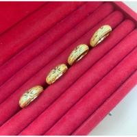 ราคา แหวน1สลึง ลายจิกเพชรกลางพ่นทราย ทรงมน บริการเก็บเงินปลายทาง งานไทย ใส่อาบน้ำได้ (20591459251)