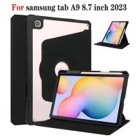 ราคา เคส Samsung Galaxy Tab A9 8.7 นิ้ว เคสอะคริลิค หมุนได้ ขาตั้ง เคสอัจฉริยะ พร้อมที่ใส่ดินสอ (19886235330)