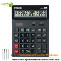 ราคา เครื่องคิดเลข ดำ Canon AS-2600 แถมฟรี ปากกาลูกลื่น 0.7 มม. สีน้ำเงิน คละสี ควอนตั้ม Sense 4 ด้าม (1662100574)