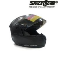 ราคา หมวกกันน็อค spacecrown รุ่น Fighter สีดำด้าน (455170731)