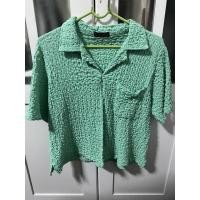 ราคา เสื้อเชิ้ตสั้นchamniiสีเขียว (16286305040)