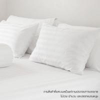 ราคา KASSA HOTEL ผ้าปูที่นอน ลายริ้ว รุ่น 250T คิงไซส์ สีขาว ชุดเครื่องนอน (3331903376)