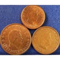 ราคา เหรียญ​ต่างประเทศ​ ลักเซมเบิร์ก​ Luxembourg ชุด​ ยูโร​ 1,2,5 Euro​ Cent ใช้แล้ว​ #​290 (13332185604)