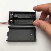 ราคา รางถ่านAA กระบะถ่านAA แบบ2ก้อน มีฝาปิดพร้อมสวิตเปิด-ปิด สายไฟดำแดง (26563614069)