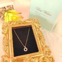 ราคา สร้อยคอเงินชุบทอง+จี้พลอย(9k) 0.18-0.2 กรัม 9K312 ทองคำแท้ 37.5% มีใบรับประกัน งานจิวเวลรี่ (25089992523)