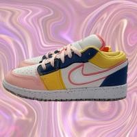 ราคา Jordan 1 Low SE Multi Canvas (GS) แท้ (24755571417)