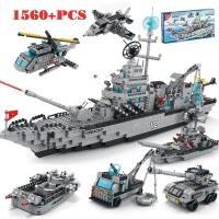 ราคา 1560 ชิ้น - ชุดปริศนาโมเดลเรือรบประกอบเรือรบเฮลิคอปเตอร์เพื่อพัฒนาการคิดของเด็ก (46052798739)
