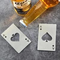 ราคา ที่เปิดขวดเบียร์ แบบสเตนเลส รูปไพ่ อุปกรณ์เปิดฝาขวด สแตนเลส (คละสี) (26303399702)