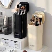 ราคา ที่ใส่แปรงแต่งหน้า กดสไลด์ขึ้นอัตโนมัติ เปิดปิดง่าย กล่องใส่แปรงแต่งหน้า กันน้ำ กันฝุ่น พร้อมส่ง (26885268796)