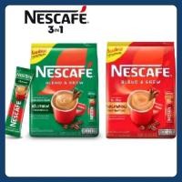 ราคา (1 แพ็ค 27 ซอง) Nescafe​ เนสกาแฟ 3in1 Blend & Brew​ เอสเปรสโซ่โรสต์(สีเขียว)​/ ริช​ อโรมา​ (สีแดง)​ (42260843365)